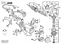 Bosch 0 601 851 B03 Gws 21-180 Hv Angle Grinder 230 V / Eu Spare Parts